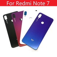 สำหรับ Xiaomi Redmi Note 7/หมายเหตุ7Pro ฝาหลังแบตเตอรี่เคสประตูแก้ว3D หน้าจอโทรศัพท์ด้านหลังตัวเครื่องสติกเกอร์ติดกาวอะไหล่ทดแทน