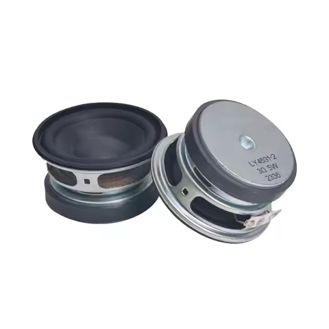 2 Pcs 2 Inch 3 Ohm 5W Audio Speaker Full Range Portable 52mm Round Waterproof DIY Home Sound Bluetoo