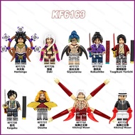 HT Demon Slayer Minifigure Daki Giyuutarou Kokushibo Douma Hantengu Figure Dolls Building Blocks Act