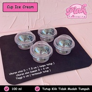 Mini Mika Ice Cream Pudding Cup / Jelly Pudding Ice Cream Mochi Cup / Mini Round Dessert Cup