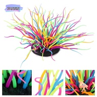 FANSIN1 Artificial Sea Anemone Coral, Silicone Luminous Feature Silicone Anemone Coral, Ornament Sim