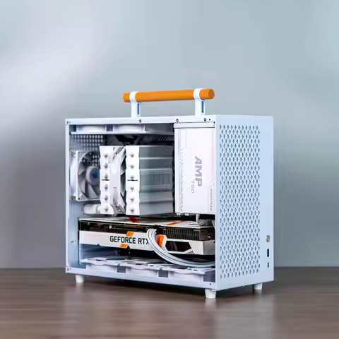 High-End GPU ITX Case: Compatible with RTX 4090, Supports ATX PSU & MATX/ITX Motherboard, Ultra Comp