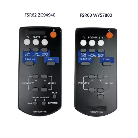 New FSR60 WY57800 FSR62 ZC94940 Remote For Yamaha Sound Bar YAS-201 YAS-201BL YAS-CU201 WY578001