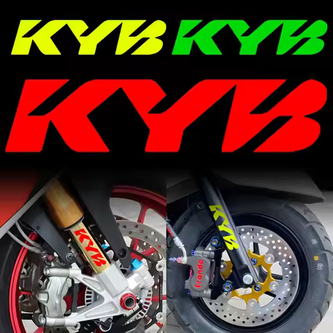 Reflective Motocross Motorcycle Stickers Fork KYB Suspension Moto Decals Accessories For Honda Suzuk