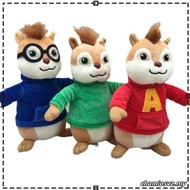 20cm 20th Century Movie Alvin and the Chipmunks Alvin Theodore Simon Plush Toys Doll Soft Stuffed Pi
