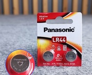 Panasonic LR44 ถ่าน อัลคาไลน์เม็ดกระดุม1.5V 1 แพ็ค 10 ก้อน รุ่น LR44 ของแท้ สคบ. ทุกชิ้น