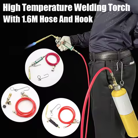 High Temperature Gas Welding Torch With 1.6M Hose+Hook (No Gas Cylinder) Propane Welding Maintenance