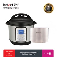 Instant Pot Duo PLUS 9-IN-1 with 6QT Stainless Steel Pot, Multi-Use Smart Pressure 6 Quarts (5.7 Lit