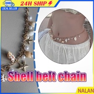 The Shop Is In Bangkok.length 93cm Shell Waist Necklace Sea Style Fashion For Women To Party Stage P