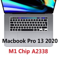 Soft Skin for Macbook new Pro 13 2020 A2338 M1 Chip EU US Keyboard Cover Silicon Waterproof Pro 13 A2338 Keyboard Film Protector