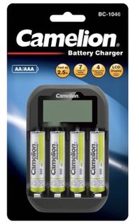 Camelion 充電電池+USB充電器套裝 (Led顯示)