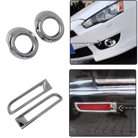 Car Accessories for Mitsubishi Lancer Lancer X Lancer Evo 2009-2016 ABS Chrome Tim Taillight Rear Fo