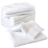 Made in Japan Towel Face Towel Set of 10 34 x 90cm White (11 colors to choose from) White Osaka Sens