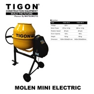 mesin molen mini aduk semen TIGON TCM120 / concret mixer TIGON 120