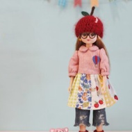 Licca莉卡、爛草莓小頭娃娃可戴尺寸手工編織蘋果款娃帽
