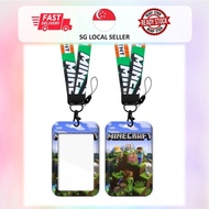 My World Ezlink Card Holder l Condo Access Lanyard l Mine Steve Creeper Children Day Gifts Teacher D