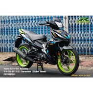 Cover Set Rapido VF3i SYM 185 2019 (2) Charmeleon CYAN MINT Accessories Motor Blue Black SYM185 Body
