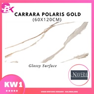 Granit Ruangan 60x120 Carrara Polaris Gold