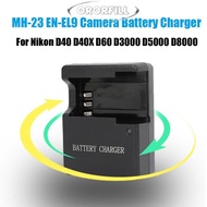 ORORFILL Camera Battery Charger Portable Stable Rechargeable EN-EL9 Power Adapter for Nikon D40 D40X