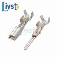 LIVSTO 50 / 100 pcs auto crimp  terminal 1.8 series  pins 171662-1 171661-1 for AMP TE Sealed