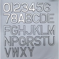 Clear Stock  High Quality Car Number 2 Layer (Acrylic Crystal+Mahjong) Number Plate Nombor Plate Ker