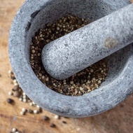 STONE MORTAR AND PESTLE / LESUNG BATU (13cm 14.5cm 16cm 17.5cm 19cm 20.5cm)