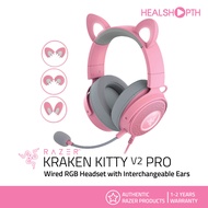 หูฟัง Razer Kraken Kitty V2 Pro - Quartz Wired RGB Headset with Interchangeable Ears ประกันต่างประเท