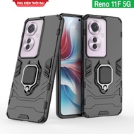 Reno 11F 5G iron man iring shockproof case with back support for watching movies