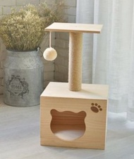 全城熱賣 - 貓屋 Cat House-貓爬架-貓跳臺-實木貓爬架跳臺貓窩36*30*30#KHH