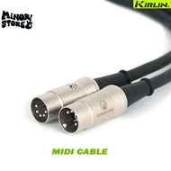 Kirlin สาย MIDI ยาว 1 เมตร คุณภาพสูง สาย MIDI 5pin ใช้เชื่อมต่ออุปกรณ์ที่มีช่อง MIDI Cable