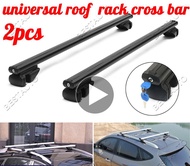 จัดส่งจากประเทศไทย🚛2 PCS Universal 120cm แร็คหลังคารถบาร์ข้ามสำหรับกระเป๋าเดินทาง Carrier Bike Rack