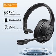 EKSA H1 Wireless Headphones With Microphone Ai ENC Noise Cancelling Bluetooth 5.0 Office Headset For