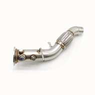 SS Exhaust Downpipe Fit For BMW E70 X5 3.0SD 3.5D 286 HP M57N2 2007 - 2013