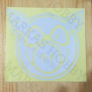 PIG WHEELS Skate Logo Sticker