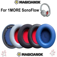 MAGICIANOK 1Pair Ear Pads, Foam Sponge Replacement Ear Cushion,  Soft Protein Leather Headset Earmuf