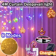 NEW👍4M 96LED Deepavali light Diwali lcicle Light lampu hiasan Curtain Fairy String Lights deepavali 