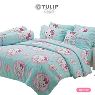 (New)TULIP ชุดเครื่องนอน ผ้าปูที่นอน ผ้าห่มนวม รุ่น TULIP Delight  ลิขสิทธิ์แท้ซานริโอลาย  DLC122 ลาย Charmmy Kitty  สุดน่ารัก