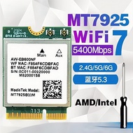WiFi 7 MT7925 Network Card Bluetooth 5.3 M.2 NGFF Wireless Adapter 5400Mbps Tri Band 2.4G 5G 6GHz Wi