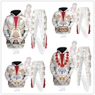 Elvis Presley Cosplay New Style Performance Costume Casual Fashion Men Women Suit 3D Printing