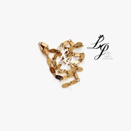Embossed 750 Titanium Gold
