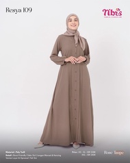 GAMIS NIBRAS RESYA 109 \ BAJU GAMIS NIBRAS SERIES RESYA 109 GAMIS POLOS SIMPLE ELEGANT