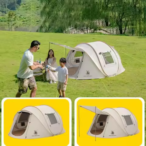 Tents Outdoor Camping Waterproof One Touch Tent Foldable Portable Ultralight Tent 2 Person Sun Prote