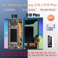 AMOLED S10 LCD For SAMSUNG Galaxy S10 G973F/DS G973F G973 S10 Plus G975 G975F G975F/DS Touch Screen 
