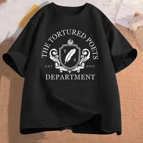 The Tortured Poets Department Est 2024 T Shirt for Women Men Causal Concert TTDP Chairman Tshirt Wom