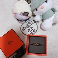HERMES Chaine d'ancre 全新豬鼻戒指(玫瑰金52)