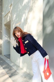 WILLA CORDUROY NAVY JACKET เสื้อแจ็คเก็ตแขนยาวผู้หญิง