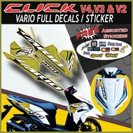 ♣ § ▧ HONDA CLICK V4 & V3 CLICK VARIO FULL DECALS STICKER /HONDA CLICK STICKERS /HONDA CLICK ACCESS