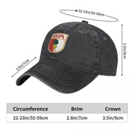 FC Augsburg logo Adult Washed Denim Hat 100% Cotton Curved Brim Sun Hat Simple Casual All-Match Unis