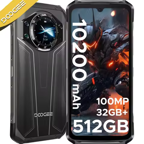 DOOGEE S119 Rugged Phone 1.32" Rear Display 6.72" FHD+IPS 32GB(8+24) 512GB 100MP Camera 10200mAh Bat