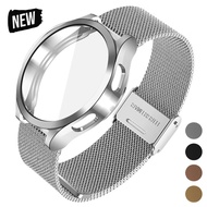 Protector Case+Strap For Samsung Galaxy Watch 7 6 5 4 44mm 40mm Strap Steel Mesh Bracelet For Watch 